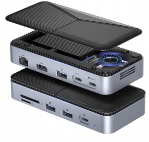 Dock Hdmi 4K 60Hz 4x USB dysku M.2do  Mac MacBook M1 M2 M3 iPad