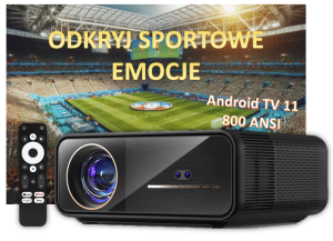 VIZIO TECH X7 24000lm 800Ansi Projektor Rzutnik  Android 11 TV  FHD 4K Dolby AUTOFOCUS WIFI 6