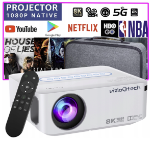 Projektor LED VIZIO-TECH X1 4K HD 12000lm / 400ANSI Android 9