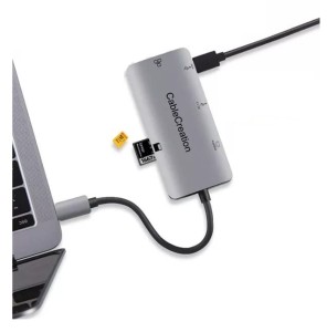 Hub CC USB-C HDMI 4K LAN 1Gb/s USB 3.0 MacBook M1 M2 / iPad